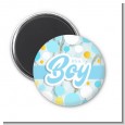 It's A Boy Blue Gold - Personalized Baby Shower Magnet Favors thumbnail