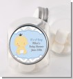 It's A Boy Chevron Asian - Personalized Baby Shower Candy Jar thumbnail