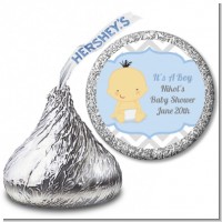 It's A Boy Chevron Asian - Hershey Kiss Baby Shower Sticker Labels