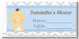 It's A Boy Chevron Asian - Personalized Baby Shower Place Cards thumbnail