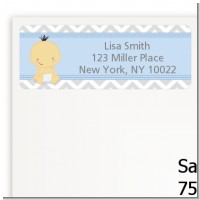 It's A Boy Chevron Asian - Baby Shower Return Address Labels