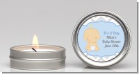 It's A Boy Chevron - Baby Shower Candle Favors