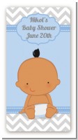 It's A Boy Chevron Hispanic - Custom Rectangle Baby Shower Sticker/Labels