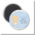 It's A Boy Chevron - Personalized Baby Shower Magnet Favors thumbnail