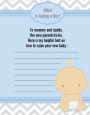 It's A Boy Chevron - Baby Shower Notes of Advice thumbnail
