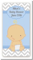 It's A Boy Chevron - Custom Rectangle Baby Shower Sticker/Labels