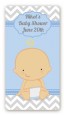 It's A Boy Chevron - Custom Rectangle Baby Shower Sticker/Labels thumbnail