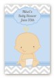 It's A Boy Chevron - Custom Large Rectangle Baby Shower Sticker/Labels thumbnail