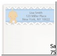 It's A Boy Chevron - Baby Shower Return Address Labels thumbnail