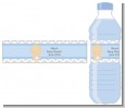 It's A Boy Chevron - Personalized Baby Shower Water Bottle Labels thumbnail