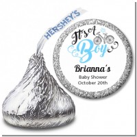 It's A Boy - Hershey Kiss Baby Shower Sticker Labels