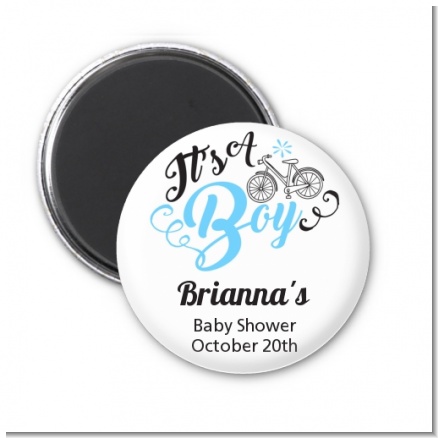 It's A Boy - Personalized Baby Shower Magnet Favors