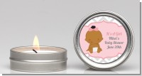 It's A Girl Chevron African American - Baby Shower Candle Favors