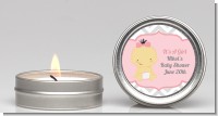 It's A Girl Chevron Asian - Baby Shower Candle Favors