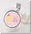 It's A Girl Chevron Asian - Personalized Baby Shower Candy Jar thumbnail