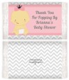 It's A Girl Chevron Asian - Personalized Popcorn Wrapper Baby Shower Favors thumbnail