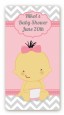 It's A Girl Chevron Asian - Custom Rectangle Baby Shower Sticker/Labels thumbnail