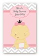 It's A Girl Chevron Asian - Custom Large Rectangle Baby Shower Sticker/Labels thumbnail
