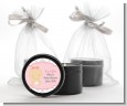 It's A Girl Chevron - Baby Shower Black Candle Tin Favors thumbnail