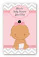 It's A Girl Chevron Hispanic - Custom Large Rectangle Baby Shower Sticker/Labels thumbnail