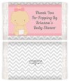 It's A Girl Chevron - Personalized Popcorn Wrapper Baby Shower Favors thumbnail