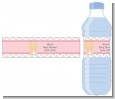 It's A Girl Chevron - Personalized Baby Shower Water Bottle Labels thumbnail
