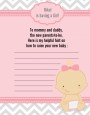 It's A Girl Chevron - Baby Shower Notes of Advice thumbnail