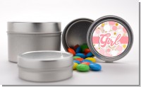 It's A Girl Pink Gold - Custom Baby Shower Favor Tins