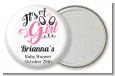It's A Girl Chevron - Personalized Baby Shower Pocket Mirror Favors thumbnail