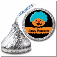 Jack O Lantern Clown - Hershey Kiss Halloween Sticker Labels