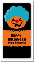 Jack O Lantern Clown - Custom Rectangle Halloween Sticker/Labels