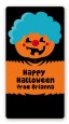 Jack O Lantern Clown - Custom Rectangle Halloween Sticker/Labels thumbnail