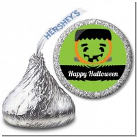 Jack O Lantern Frankenstein - Hershey Kiss Halloween Sticker Labels