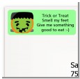 Jack O Lantern Frankenstein - Halloween Return Address Labels thumbnail