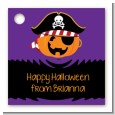 Jack O Lantern Pirate - Personalized Halloween Card Stock Favor Tags thumbnail