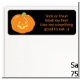 Jack O Lantern - Halloween Return Address Labels thumbnail