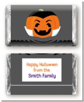 Jack O Lantern Vampire - Personalized Halloween Mini Candy Bar Wrappers