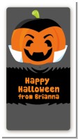 Jack O Lantern Vampire - Custom Rectangle Halloween Sticker/Labels