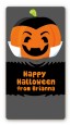 Jack O Lantern Vampire - Custom Rectangle Halloween Sticker/Labels thumbnail