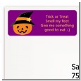 Jack O Lantern Witch - Halloween Return Address Labels thumbnail