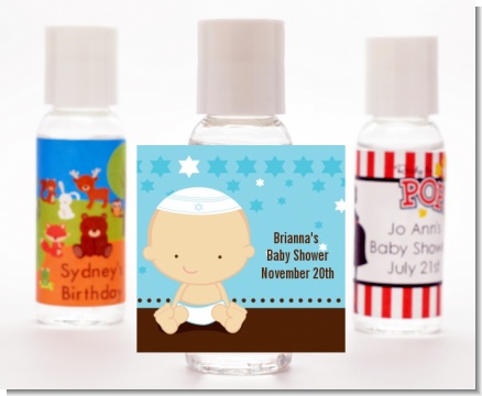 Jewish Baby Boy - Personalized Baby Shower Hand Sanitizers Favors