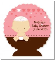 Jewish Baby Girl - Personalized Baby Shower Centerpiece Stand