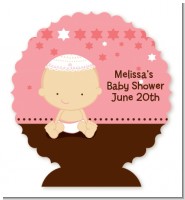 Jewish Baby Girl - Personalized Baby Shower Centerpiece Stand