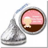 Jewish Baby Girl - Hershey Kiss Baby Shower Sticker Labels