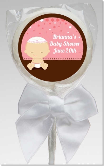 Jewish Baby Girl - Personalized Baby Shower Lollipop Favors