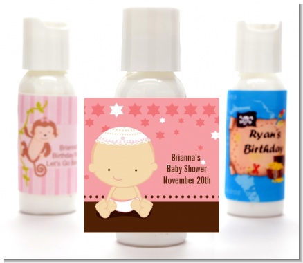 Jewish Baby Girl - Personalized Baby Shower Lotion Favors