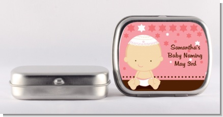 Jewish Baby Girl - Personalized Baby Shower Mint Tins
