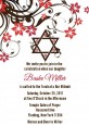 Jewish Star Of David Floral Blossom - Bar / Bat Mitzvah Invitations thumbnail