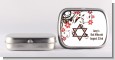 Jewish Star Of David Floral Blossom - Personalized Bar / Bat Mitzvah Mint Tins thumbnail