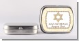 Jewish Star of David Yellow & Brown - Personalized Bar / Bat Mitzvah Mint Tins thumbnail
